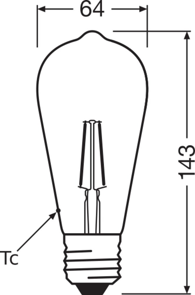 Vintage 1906 LED Edison Dimmable Gold E27 6.5W 2400K - 4099854081514