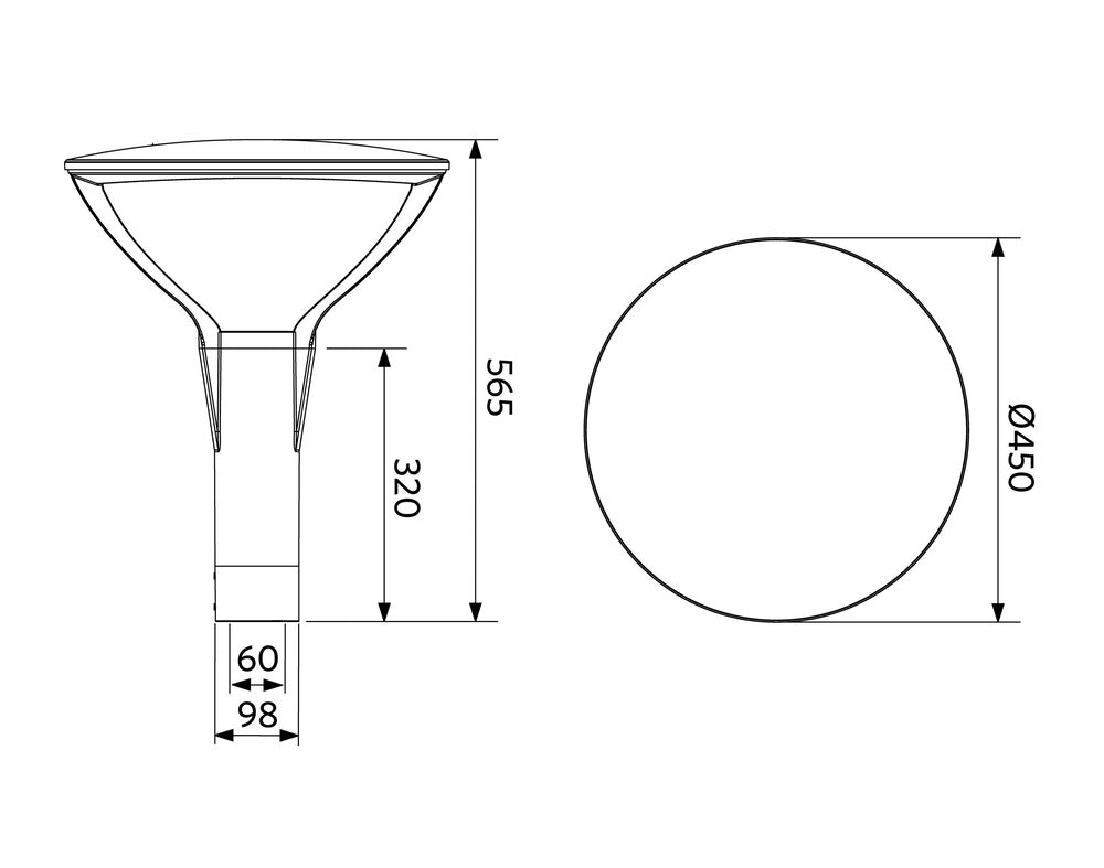 Opple LED Post Top Street Lighting Fixture - 543016006000
