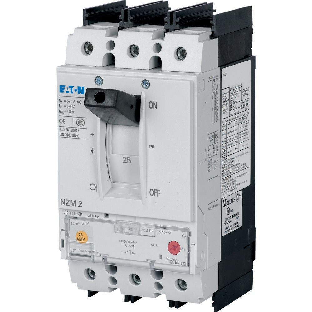 Eaton NZMB2 Circuit Breaker 3P 60A 25KA With Box Terminals - 107619