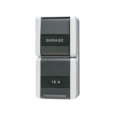Jung Combination Switch WG800 With Text Box And Protection Contact - 876NAW