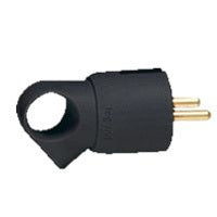Legrand Plug Right Angle With Pull Ring Black - 050328 [25 Pieces]