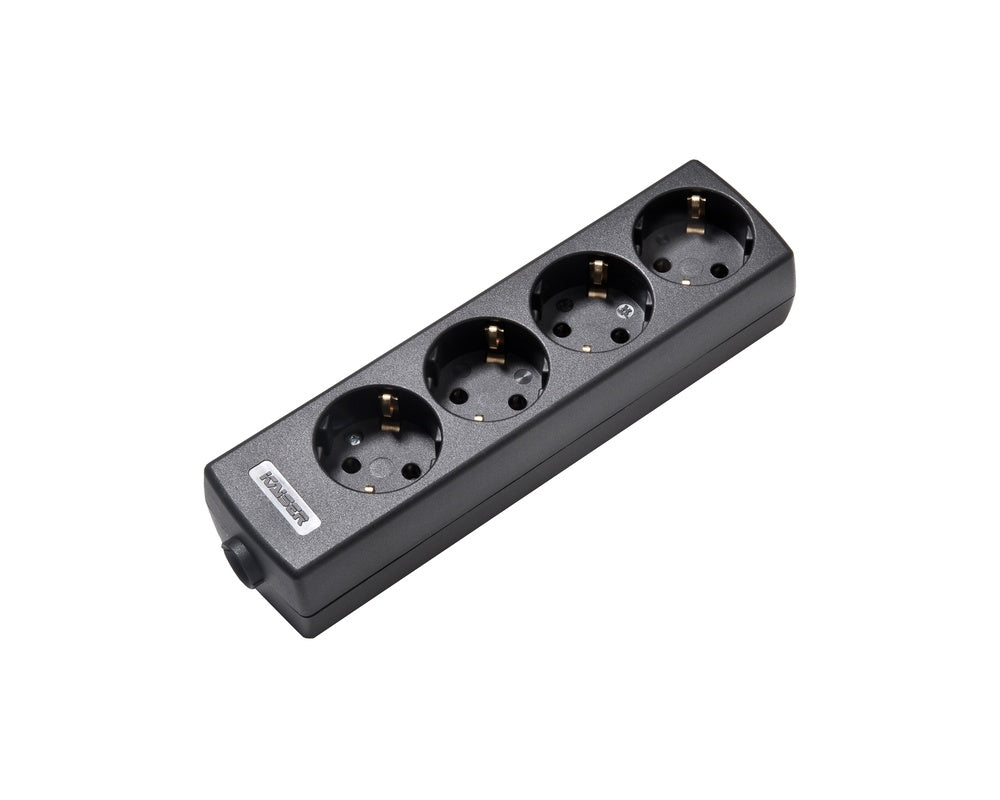 Four Way Socket Roma Martin Kaiser 4-Way 45 Degree Socket With Grounding Portable Black (Eu ...