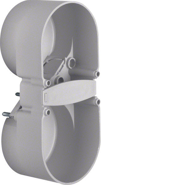 Hager Berker Integro 2-Gang Contact Protection Box Grey - 9191501