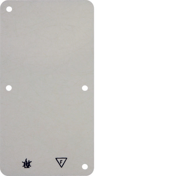 Hager Berker White 2-Gang Flame-Retardant Surface Mounted Base Plate - 102122