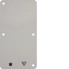 Hager Berker White 2-Gang Flame-Retardant Surface Mounted Base Plate - 102122