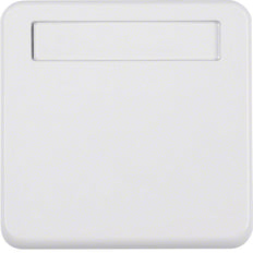 Hager Berker Intermediate Ring With Hinged Cover Text Field IP44 - 102259