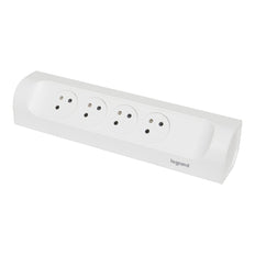 Legrand Mountable Socket 4x2P Without Cord White 90 Degree - 049408 [5 Pieces]