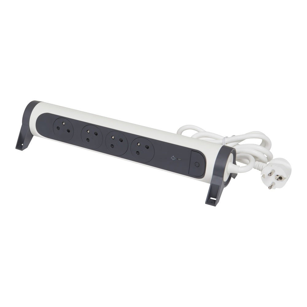 Premium Table Socket OSB 4x2P Earthed 1.5m Cord Black 49414 - 049414 [5 Pieces]