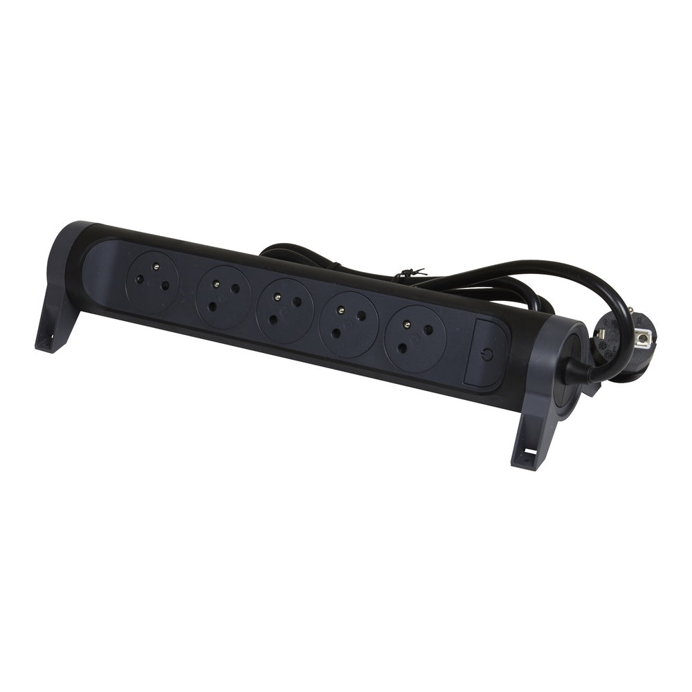 Legrand Premium 5x2P Power Strip With 1.5m Cord - Black - 049453 [5 Pieces]