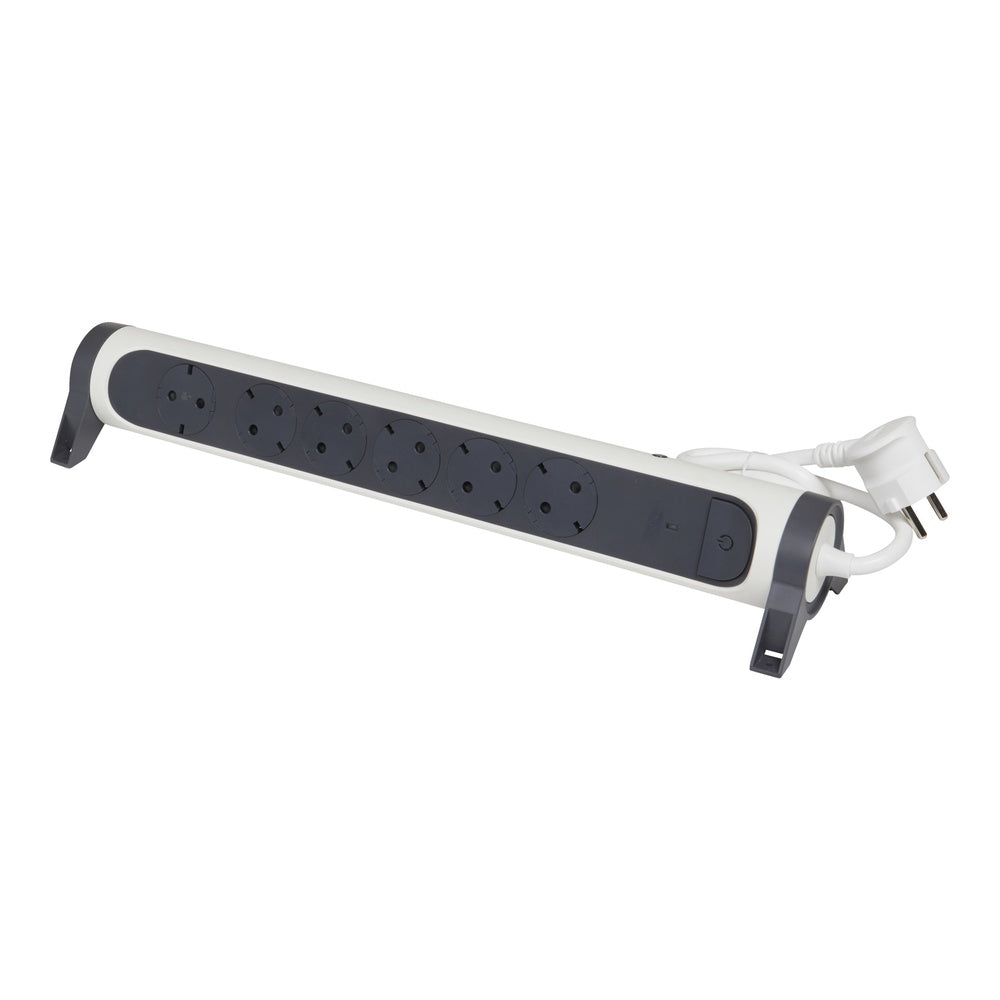 Legrand Premium Automatic 6-Outlet Swivel Power Strip 1.5M - 694526 [5 Pieces]