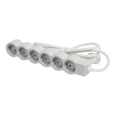 Legrand Standard Socket 6x2P+A 1.5m Cord - White-Grey - 694557 [10 Pieces]