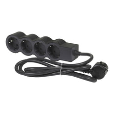 Legrand Standard Outlet 4x2P+A 3M Cord Black - 694562 [10 Pieces]