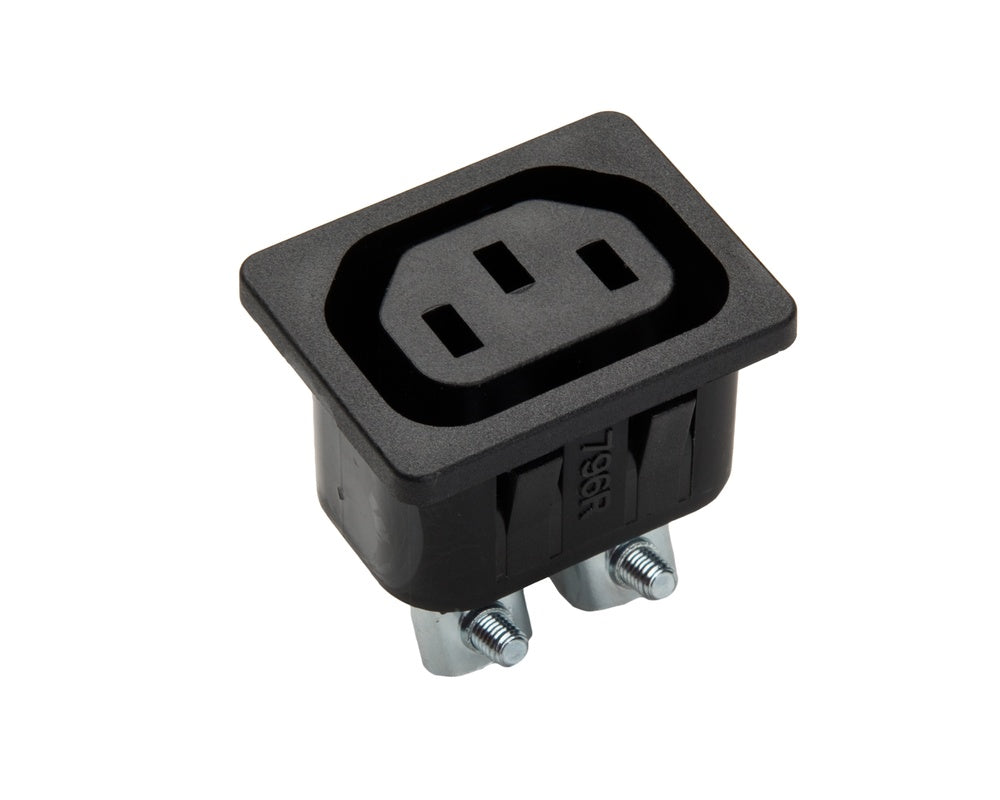 Appliance Inlet Socket Martin Kaiser C13 Appliance Inlet Socket Earthing Terminal IP20 Black ...