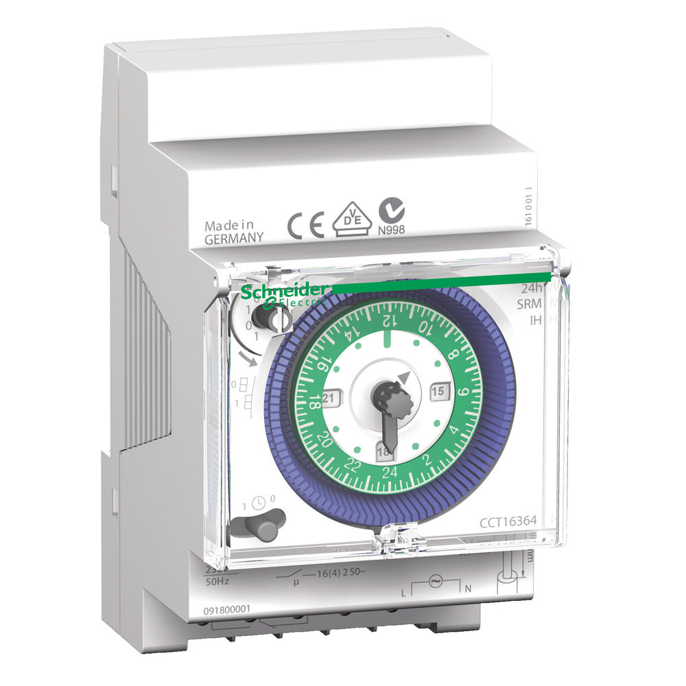 Schneider Electric 24h Analog Time Switch Single Channel - CCT16364