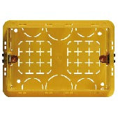 Bticino Yellow In-Wall Box 3 Modules 106x71x52mm - BT503E [15 pieces]