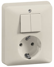 Peha Standard Combination Switch Socket Series Inbuilt White - 00246521