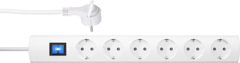 Kopp Universal Plus 6V Cord Center With Switch White - 233402004 [4 Pieces]