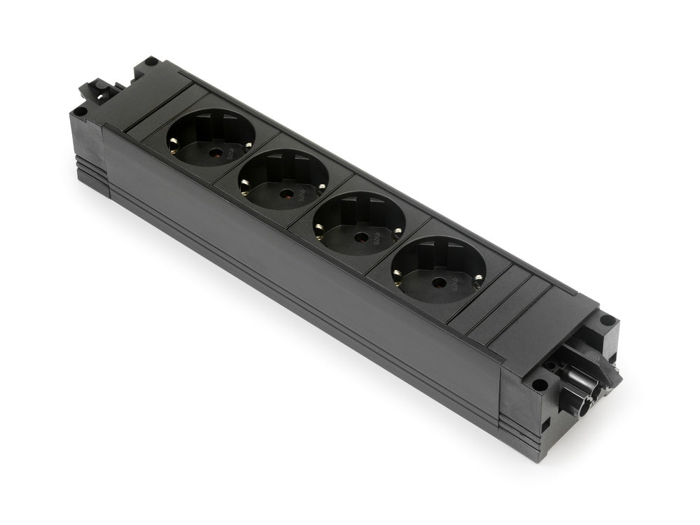 Bachmann Step Base 4x 230V RA GST In/Out Black (European Socket) - 906 ...