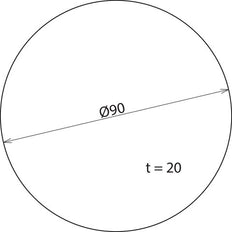 Dehn Adhesive Foam Pad With Pull-Off Tab D90mm D20mm - 478098 [2 pieces]