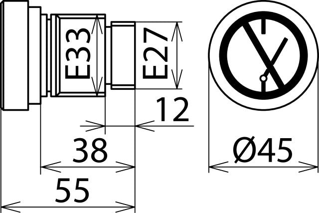 Dehn Locking Element For E27 E33 Screw Insert One Piece - 785640