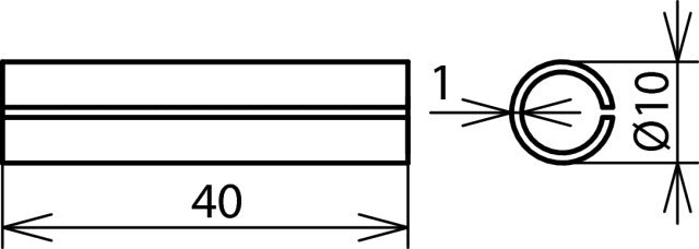 Dehn Cupal Sleeve Al Outside Cu Inside For Rd 8mm L 40mm - 562050 [2 pieces]
