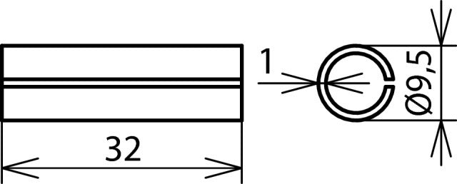 Dehn Cupal Sleeve Cu Al 35mm2 L 32 Exterior Interior Material - 562135