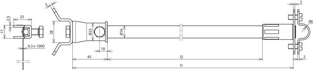 DEHN DIDH 16 690 SB50.300 V2A Mounting Accessories - 106246