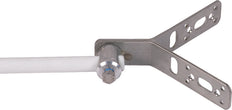 Dehn StSt Y-Shaped 90 degrees Mounting Bracket With Clamping Bolt - 106316