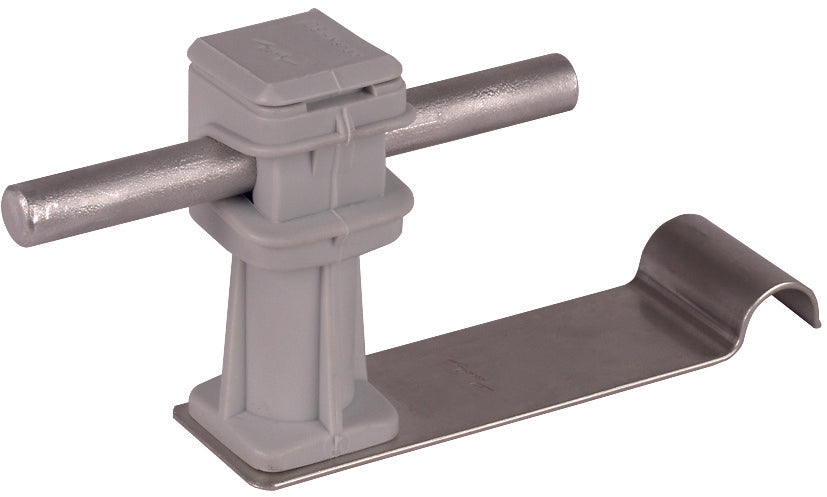 Dehn Roof Conductor Holder StSt Plastic Grey H36mm Rd 8mm - 204229 [2 pieces]