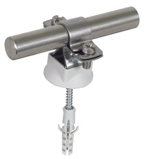 DEHN Stainless Steel Rod Holder With Wood Screw And Plastic Dowel - 274260