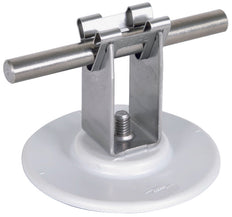 Dehn Roof Conductor Holder Adhesive Pad 32mm Stainless Steel - 297120