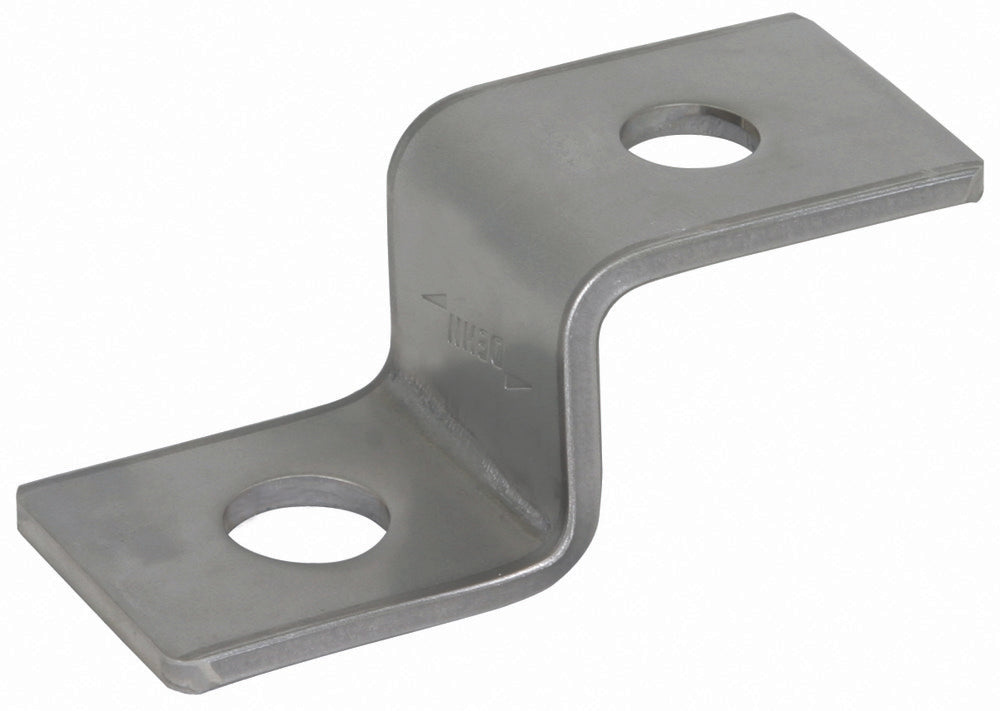 Dehn Z-Shaped End Piece With 1 Hole Each D 10.5mm And D 12.5mm StSt - 390499 [2 pieces]