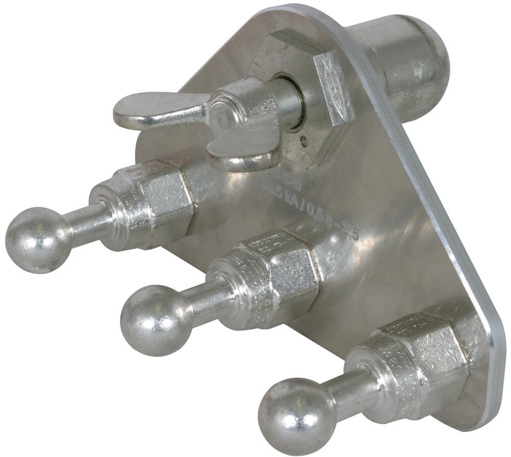 Dehn Earth Connecting Plate With 3 Fixed Ball Points - 728625