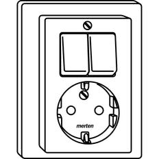 M-Smart Combination Series Switch and Socket Outlet - 278219