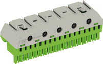 ABB ZK175G PE Terminal Block 17x1.5-4mm and 5x25mm Screwless - 1SPE007715F9716