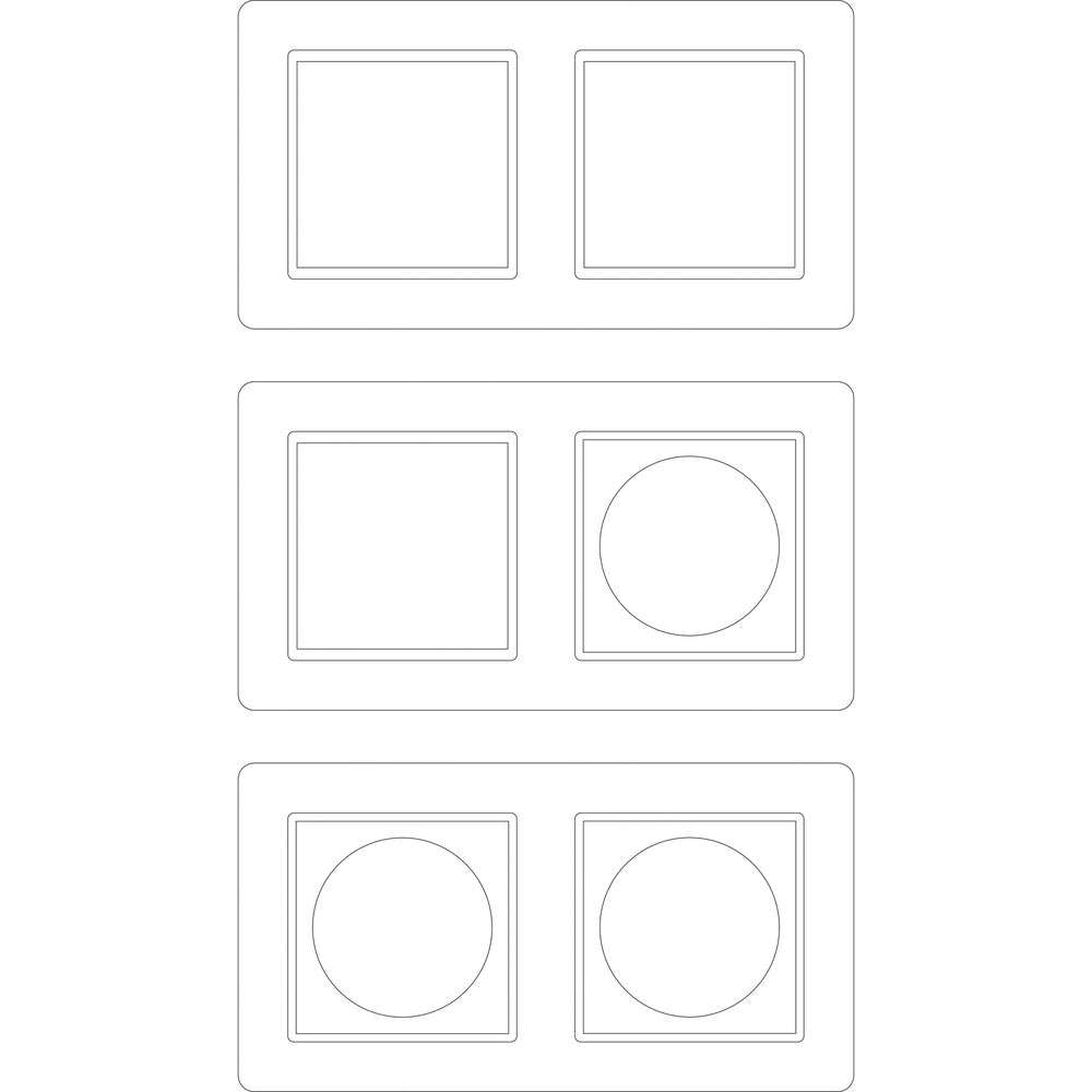 Schneider Electric M-Creativ 2-Gang Frame Labeling Sheet - MTN4062-3500