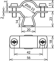 Dehn Conductor Holder For HVI/CUI Conductors With Slot - 275252