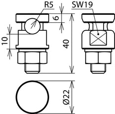 Dehn KSV 200 10 Fer V2A StSt 200KA Connector With Spring Washer - 301209