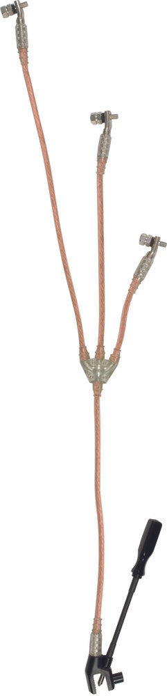 Three-Pole Earthing And Short-Circuiting Device TI 25MM With M10 Bolts - VSUN6NV