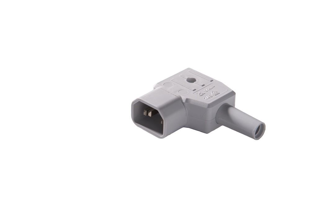Martin Kaiser Angled Appliance Plug C14E Grounded Grey With Tule - 748/gr [25 Pieces]