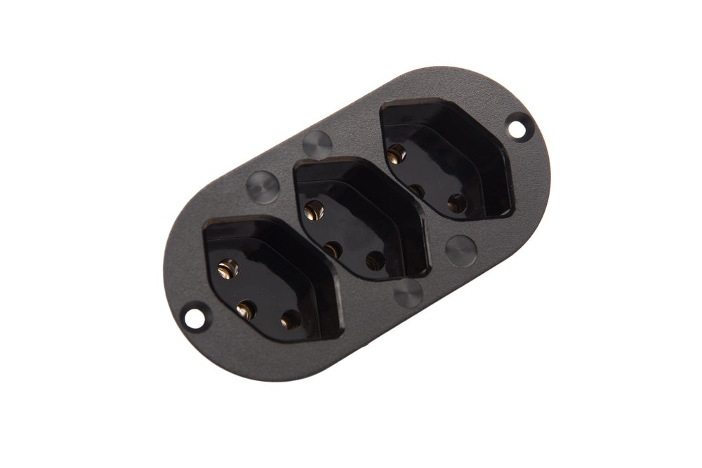 Martin Kaiser 3-Way Inbuilt Device Socket Earthing Contact Black - 503/2/sw [80 Pieces]