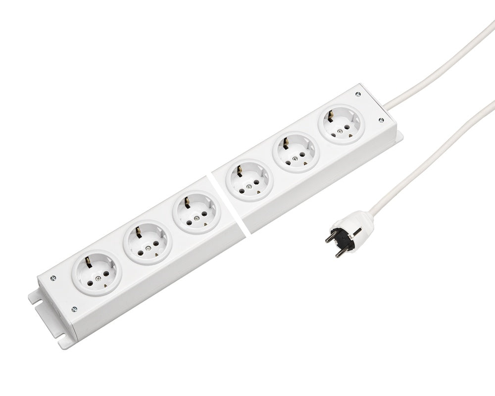 Martin Kaiser 10-Way Power Outlet Strip Without Switch Cable 1.5m - 1002ZL10WS15 [10 Pieces]