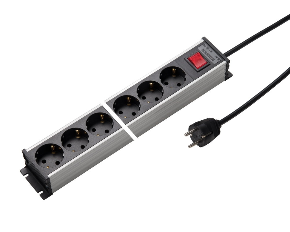Martin Kaiser Power Outlet Strip 12-Way 45 Degree With Switch Cable - 1101ZL12l-sw15 [10 Pieces]