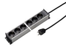 Martin Kaiser Power Outlet Strip 6-Way 45-Degree Earthing 1.5m Cable - 1102ZL6l-sw15 [10 Pieces]