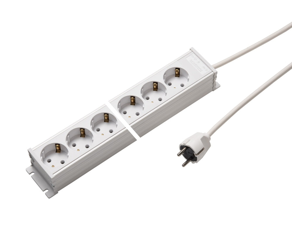 Martin Kaiser Power Strip 12 Ports Without Switch White 1.5M Cable - 1102ZL12ws15 [10 Pieces]