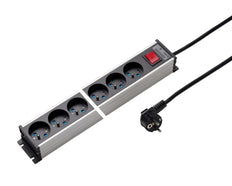 Martin Kaiser 4-Way Power Outlet Strip With Shutter Switch Cable 1.5M - 1116KZL4l-sw15 [10 Pieces]