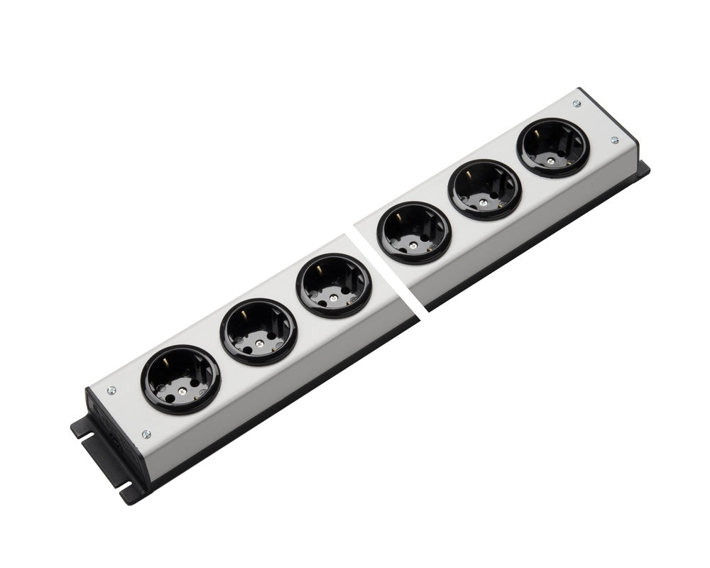 Martin Kaiser Power Outlet Strip 12-Way 90 degrees Earthing Contact No Switch - 1002/12l-sw [10 Pieces]