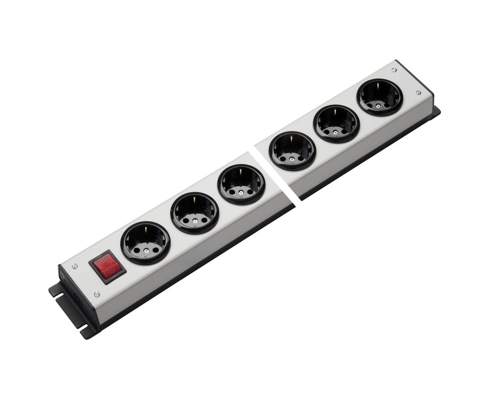 Martin Kaiser 10-Way Power Strip With Earthing Contact And Switch - 1056/10l-sw [10 Pieces]