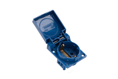 Martin Kaiser 1-Way Socket With Earthing Contact Blue - 496/1/bl [35 Pieces]