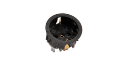 Martin Kaiser 1-Way Flush Fitting Socket With Earthing Contact Snap-In Black IP20 - 391K/1/sw [50 Pieces]